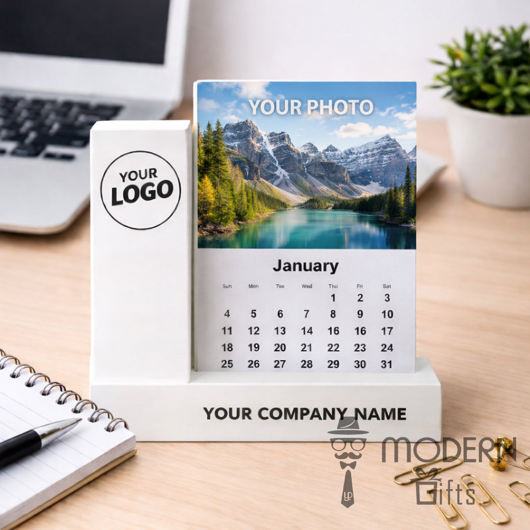 Premium Calendar Stand with Pen Holder