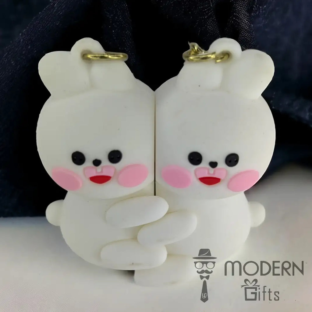 Couple Magnetic Keychain