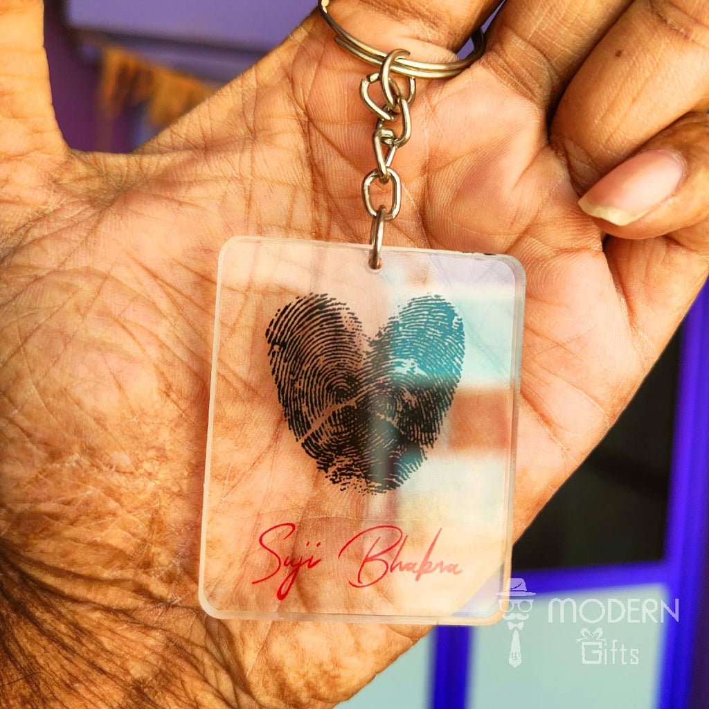 Finger Print Keychain