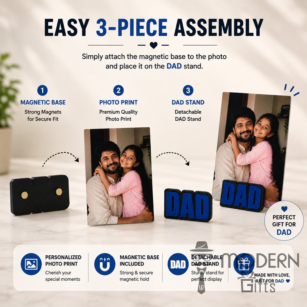 Dad Magnetic Photo Stand