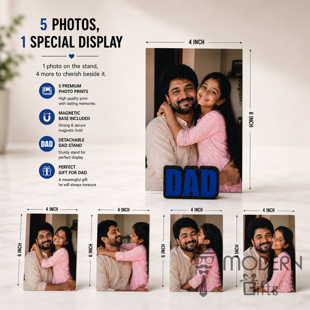 Dad Magnetic Photo Stand