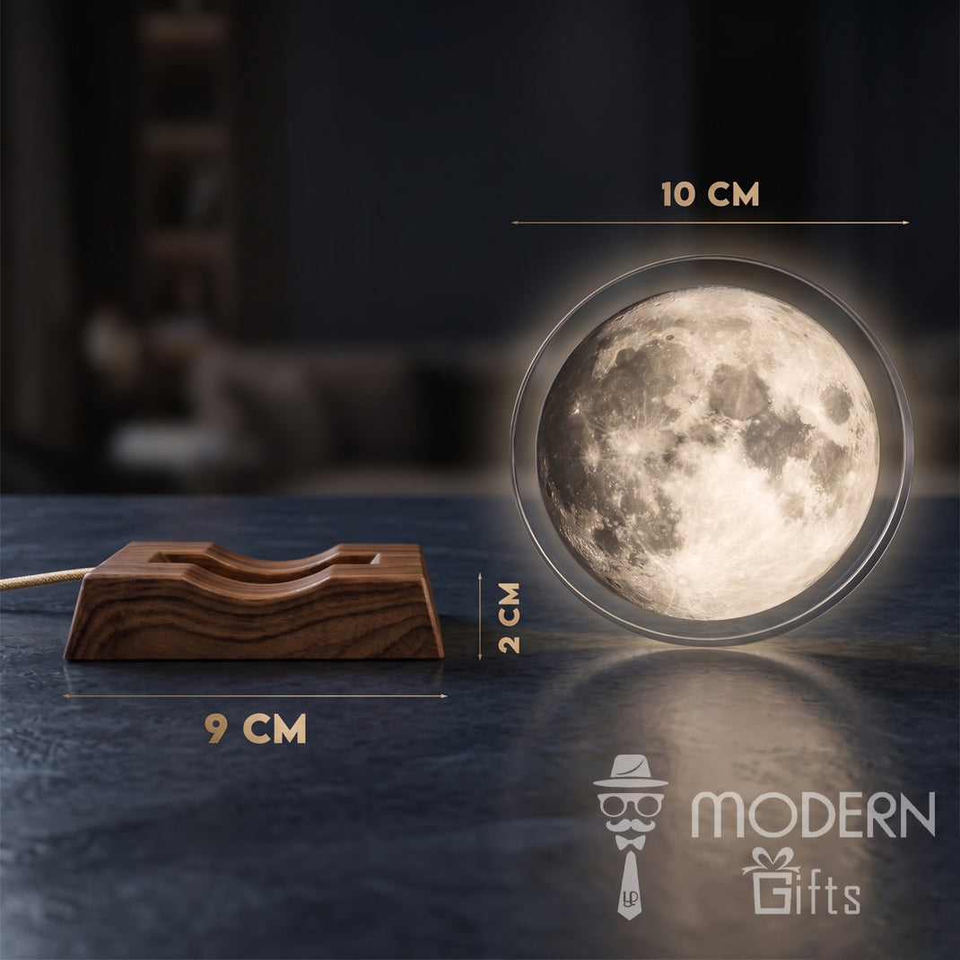 Glass Moon Light Stand