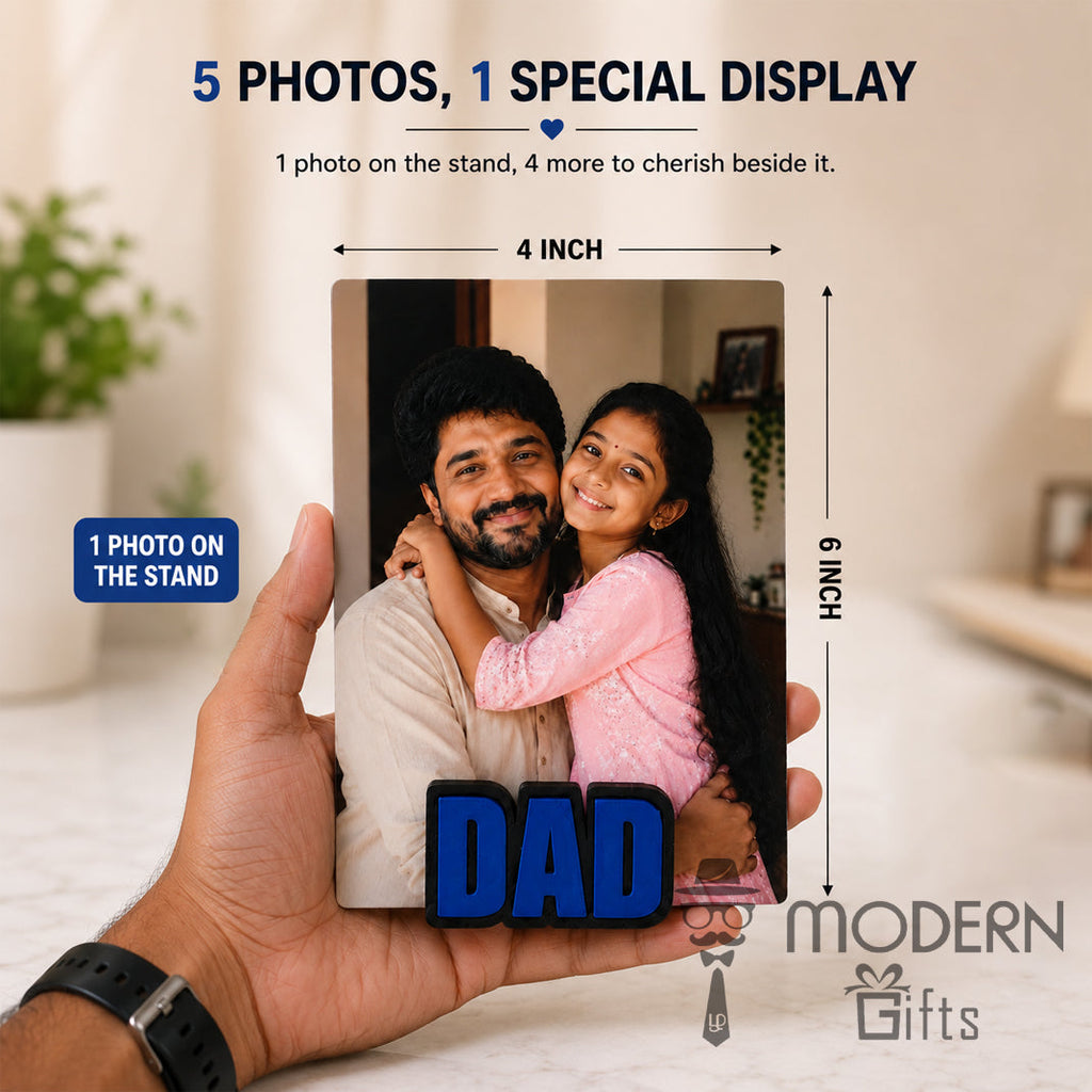 Dad Magnetic Photo Stand