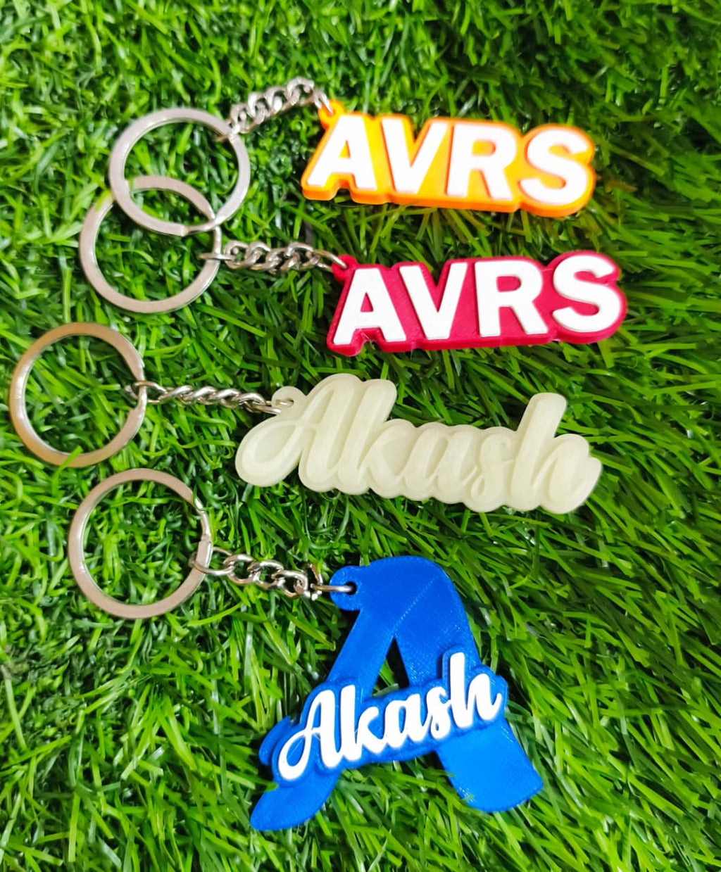 Custom 3D Printed Name Keychain