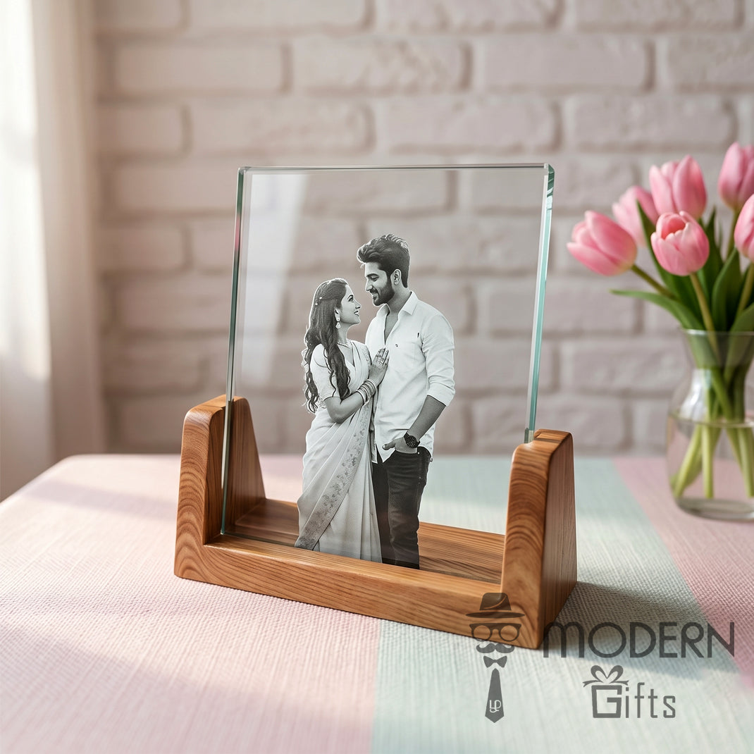 Glass Light Stand